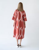 "Take it easy" Bell Fit Dress - BROWN