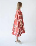 "Take it easy" Bell Fit Dress - BROWN