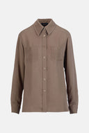 LS -BERSAGLIO BLOUSE SHIRT - MUD