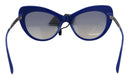 Dolce & Gabbana Blue Acetate Full Rim Cat Eye DG4307 Sunglasses