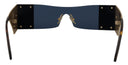 Dolce & Gabbana Gold Metal Rectangle Shades DG2263 Sunglasses