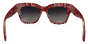 Dolce & Gabbana Red Lace Acetate Rectangle Shades  DG4231F  Sunglasses