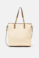 IDENTITA OFF WHT/BRWN BAG