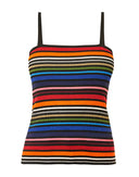 Dolce & Gabbana Multicolor Stripes Spaghetti Strap Tank Top