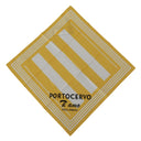 Dolce & Gabbana Yellow Portocervo Cotton Shawl Wrap Scarf