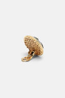 LS -NIAULI EARRING - BLACK/GOLD
