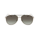 Longchamp Gold Metal Sunglasses