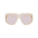 Longchamp White Acetate Sunglasses