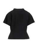 Dolce & Gabbana Black Wool Double Breasted Coat Jacket