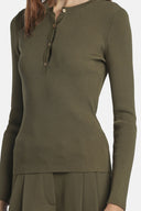 LS -CIVIDALE PULLOVER - MILITARY GREEN
