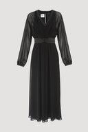 MEISSA LONG SLEEVE MAXI DRESS – NOIR