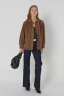 Nomelie Leather Garment in Straw by Gerard Darel