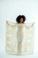 KELAGHAYI - SILK SCARF - BEIGE