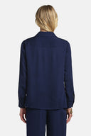 LS -BERSAGLIO BLOUSE SHIRT - OCEAN BLUE