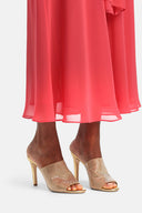 LS -UNITARIO SHOES - CRYSTAL PEACH/GOLD