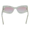 GCDS Silver Unisex Sunglass