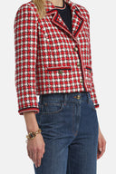 LS -VILLAROSA JACKET - VAR RED CREAM BLACK