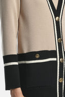 LS -MARINETTA JACKET - BLACK/CREAM/BEIGE