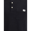 Valentino Black Cotton Polo Shirt
