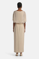 LS -PIROLO DRESS - CREAM/CREAM