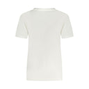 Converse White Cotton Women T-Shirt
