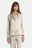 LS -BARONETTO BLOUSE SHIRT - BUTTER