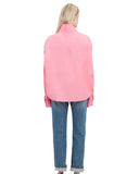 OVERSIZED MENS SHIRT FLAMINGO PINK