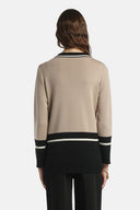 LS -MARINETTA JACKET - BLACK/CREAM/BEIGE