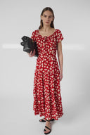 Long pleated floral dress - RIFKA