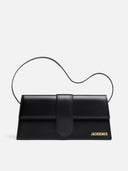 Jacquemus Black  leather Le Bambino Long bag