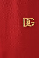 Dolce & Gabbana Red Viscose Straight Fit Pants