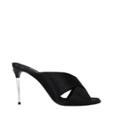 Dolce & Gabbana Black Satin Stiletto Heel Sandals