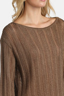 LS -ZEBRINO PULLOVER - TOBACCO