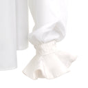 PENSEE RUFFLED COLLAR SHIRT WHITE