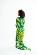 KELAGHAYI - SILK SCARF- GREEN
