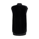 PINKO Long Vest in faux fur