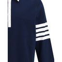 Thom Browne Cotton Polo shirt with white collar and cuffs