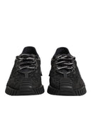 Dolce & Gabbana Black Logo Lace Low Top NS1 Sneaker Shoes