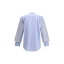 Comme Des Garçons Light Blue Cotton Pattern Shirt