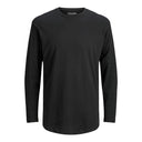 Jack Jones Black Cotton Long Sleeve T-Shirt