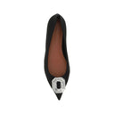 Amina Muaddi Camellia Ballerina Flats