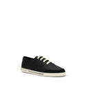 Dolce & Gabbana Black Leather Low Top Sneakers