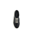 Dolce & Gabbana Black Leather Low Top Sneakers