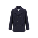 Burberry Blue Wool Coat