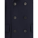 Burberry Blue Wool Coat