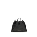 Brunello Cucinelli Black Calf Leather Bos Taurus Shoulder Bag