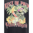 Palm Angels Black Cotton T-Shirt
