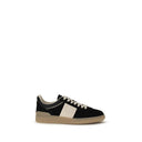 Valentino Garavani Black Calf Leather Bos Taurus Low Top Sneakers