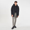 Yes Zee Black Nylon Jackets & Coat