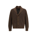 ZEGNA Brown Cashmere Cardigan
